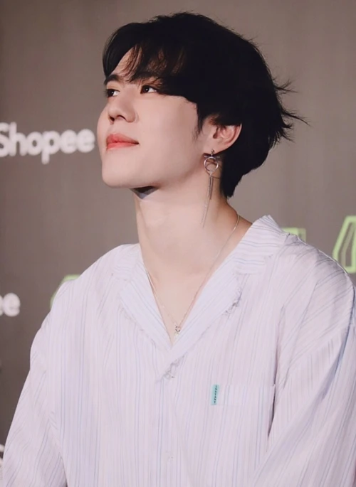 Silver Round Chain Earring  | Yugyeom – GOT7