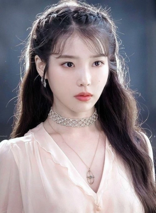 Silver Crystal Studded Choker | IU – Hotel Del Luna