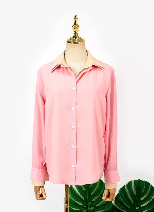 Two-Layered Pink Shirt | Shim Su Ryeon – Penthouse