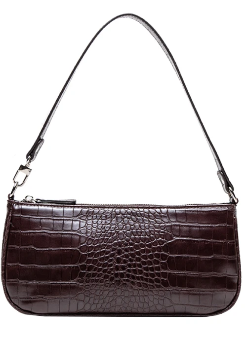 Brown Crocodile Leather Bag | Jennie – BlackPink