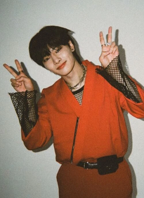 Black Wide Mesh Top | Jeongin- Stray Kids