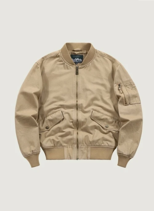 Camel Beige Bomber Jacket | Park Seo Roi – Itaewon Class