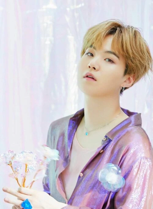 Lilac Sparkling Shirt | Suga - BTS