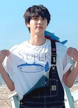 White Super Tuna T-Shirt | Jin – BTS