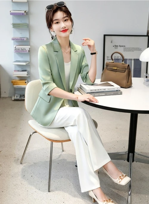 Light Green Suit Blazer Jacket | Yoona – Girls Generation