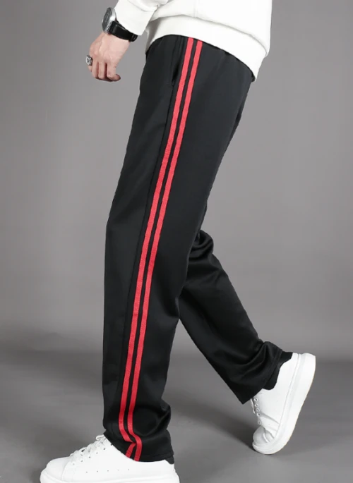 Black Double Red Striped Pants | Mark – GOT7