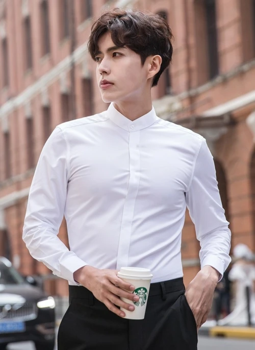 White Band Collar Shirt | Hendery – NCT