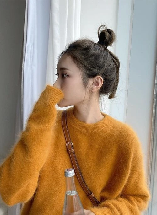 Yellow Fluffy Sweater | Taehyung – BTS