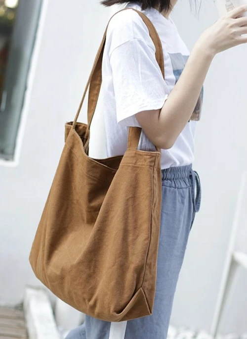 Brown Spacious Tote Bag | Do Bong Soon – Strong Woman Do Bong Soon