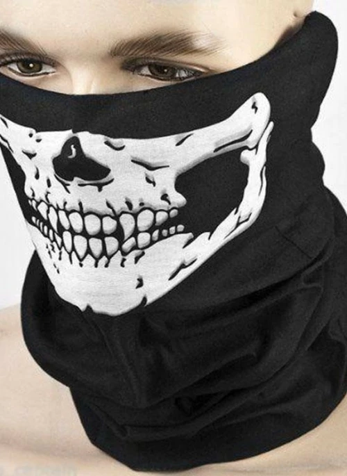 Black Skull Face Scarf | Minnie – (G)I-DLE