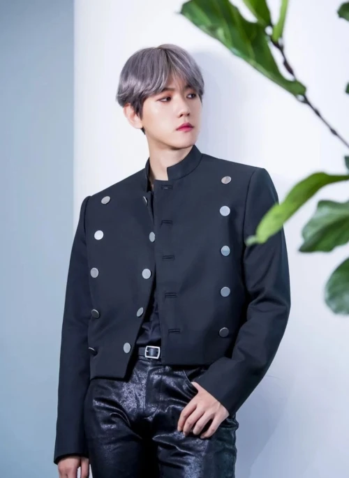 Black Multi-Button Jacket | Baekhyun – EXO