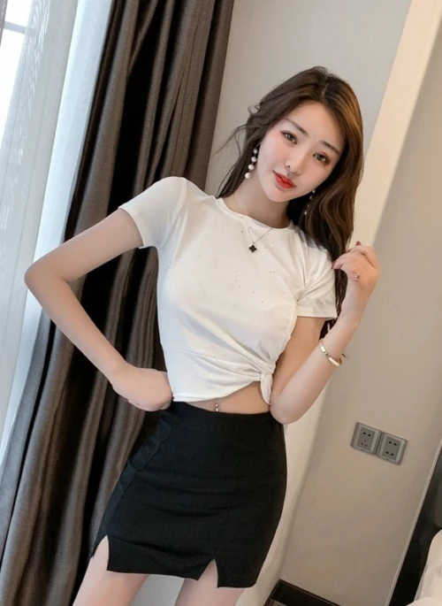 Black Double Slit Skirt | Jennie – BlackPink