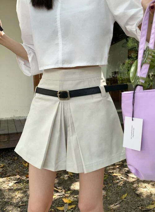 White Center Pleats Skirt | Dahyun – Twice