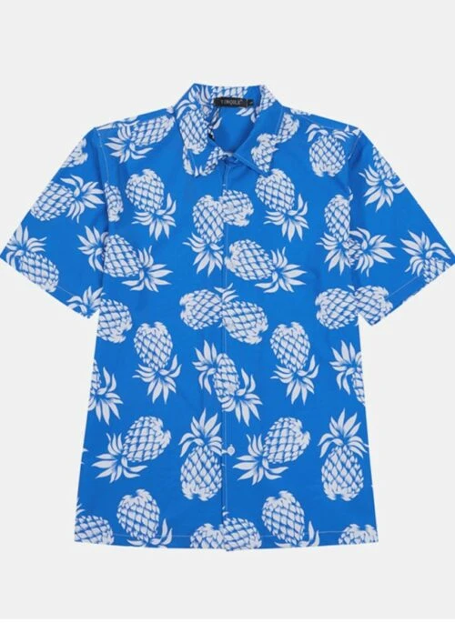 Blue Pineapple Pattern Shirt | Taehyung – BTS