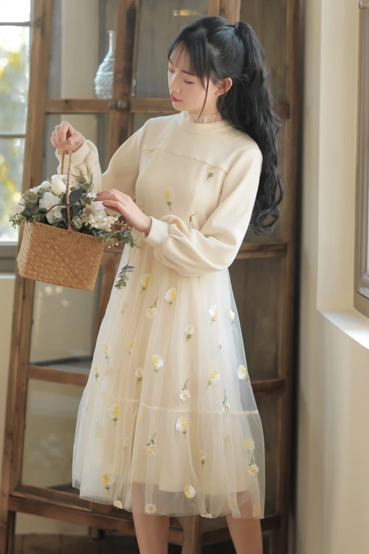 White Floral Lace Fairy Dress - Fashion Chingu