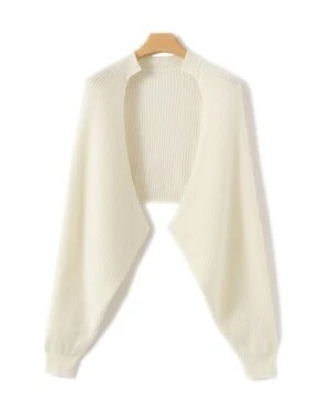 Creamy White Short Bolero Cardigan | Chaeryeong - ITZY