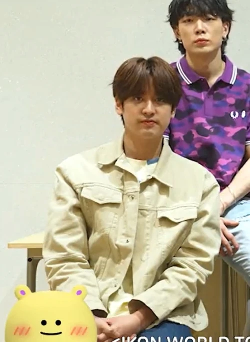 Beige Chest Pockets Denim Jacket | Chanwoo – iKON