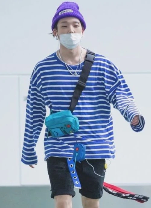 Blue Striped Long Sleeve T-Shirt | Bobby – iKON