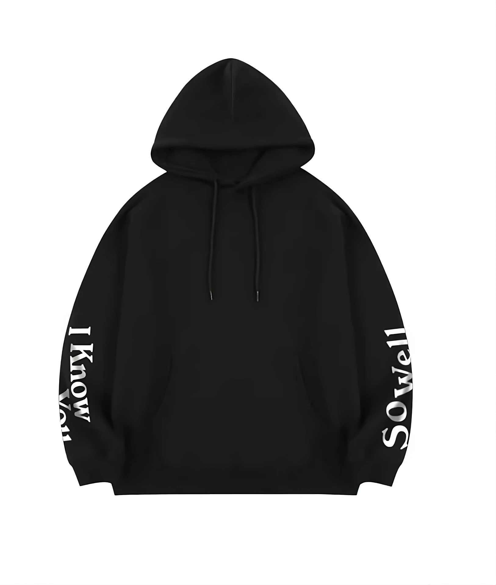 Black I Know You So Well Hoodie Bangchan Stray Kids Fashion Chingu