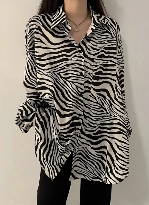 Black  And White Zebra Shirt | Jungkook – BTS