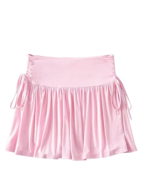 Pink Pleated Drapes Mini Skirt | Danielle – NewJeans