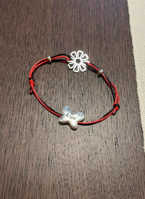 Red And Black Awareness Bracelet | Suga - BTS