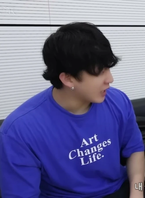 White “Art Changes Life” Print T-Shirt | Changbin - Stray Kids