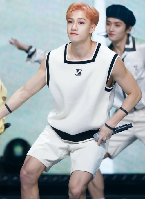 White Square Neck Vest | Bang Chan – Stray Kids