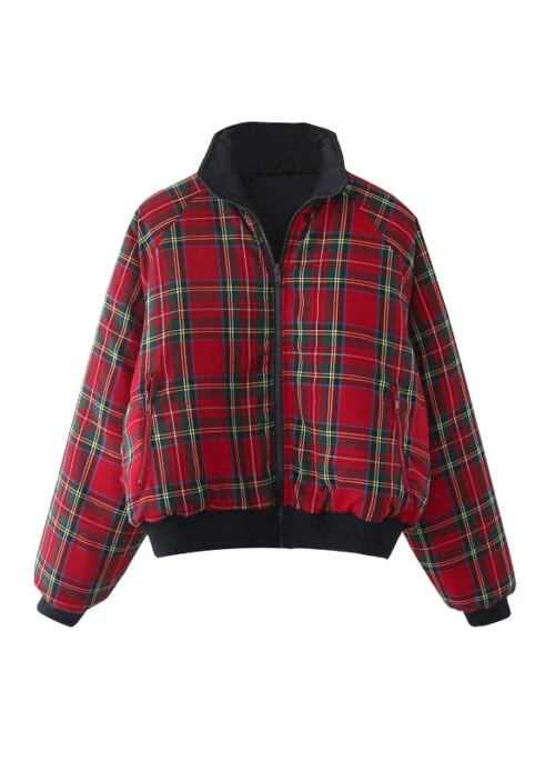 Red Reversilble Plaid Jacket | Jihoon – Treasure