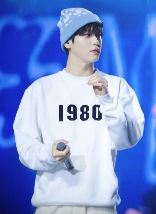 White 1980 Crewneck Sweatshirt | Soobin – TXT