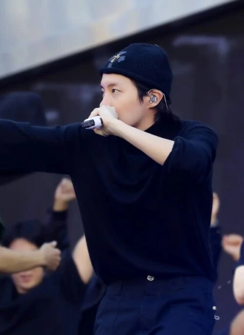 Black Cross Beanie Hat | J-Hope – BTS