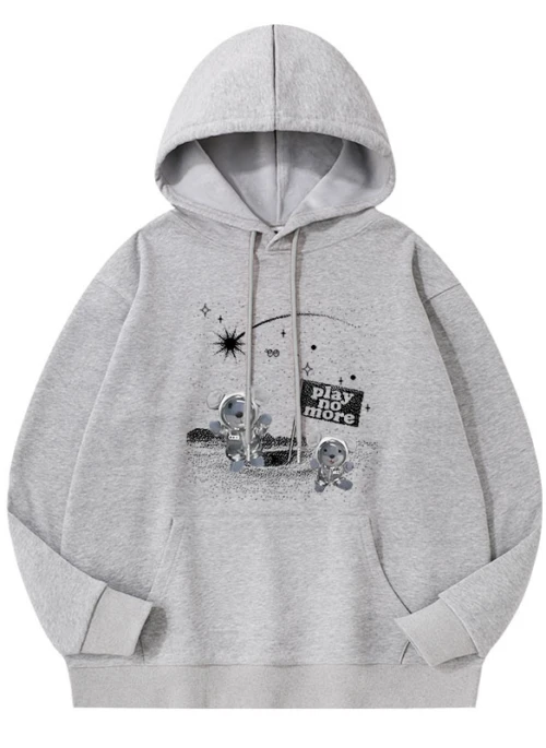 Grey ‘Play No More’ Hoodie | Jun – Seventeen