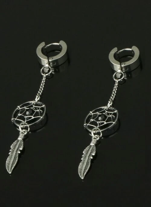 Silver Dreamcather Dangling Earrings | Felix – Stray Kids