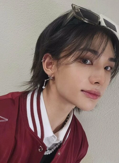 Silver Star Dangle Earring | Hyunjin – Stray Kids