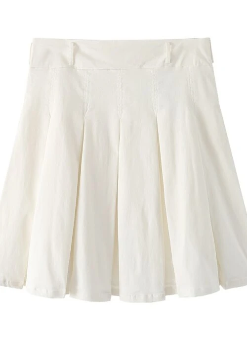 White Pleated Schoolgirl Skirt | Chiquita – BabyMonster