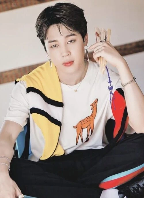 White Giraffe Print Shirt | Jimin – BTS