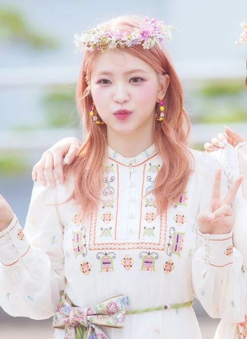 Multicolored Flower Beads Hoop Earrings | Yeri – Red Velvet