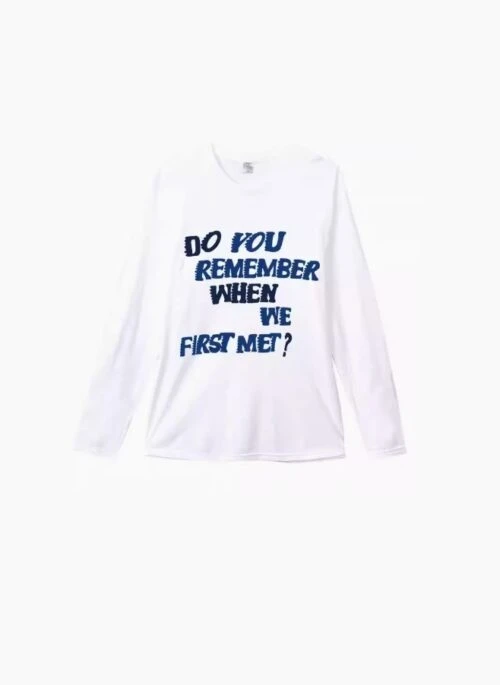 White “When We First Met” Long Sleeves T-Shirt | Lisa – BlackPink