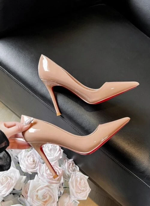 Beige Nude Pointed Toe Stiletto | Rose – BlackPink