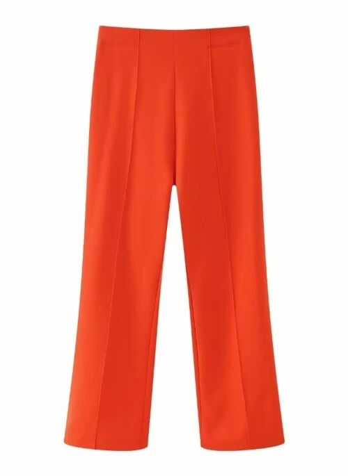 Orange Straight-Cut Trouser | Ningning – Aespa