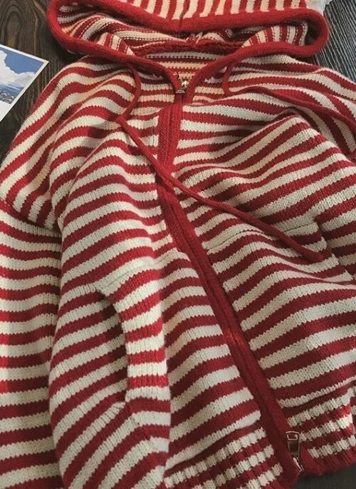 Red Stripes Hooded Jacket | Mark – NCT