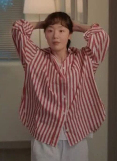 Red Stripes Long Sleeves Shirt | Go Eun Ha – My Sweet Mobster