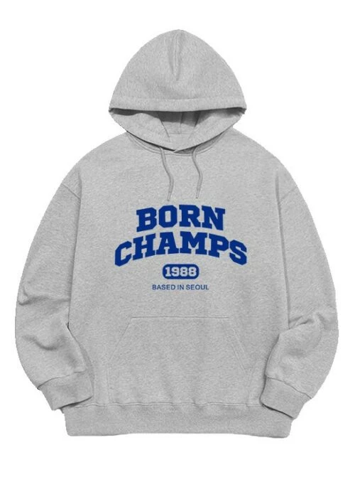 Grey 1988 Born Champs Hoodie | Seungmin – Stray Kids