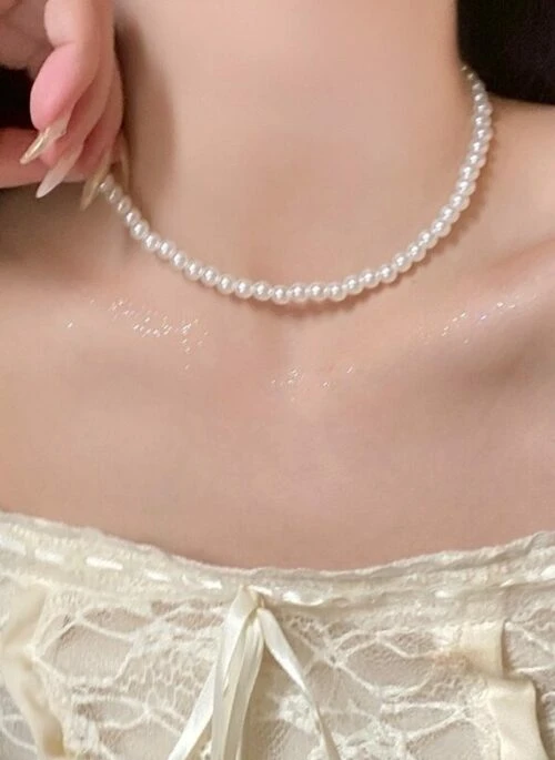 White Mini Pearl Chain | Tzuyu – Twice