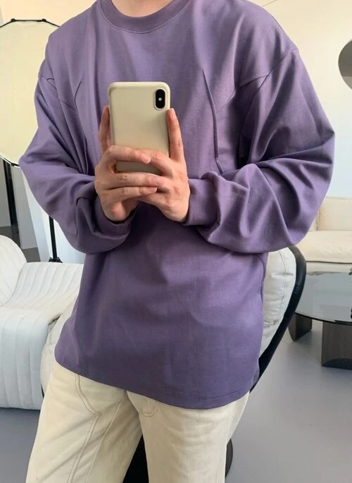 Lilac Basic Crewneck Sweatshirt | Taehyung – BTS