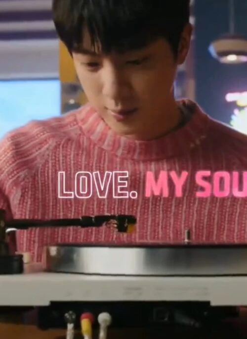 Pink Crewneck Ribbed Knit Sweater | Jin – BTS