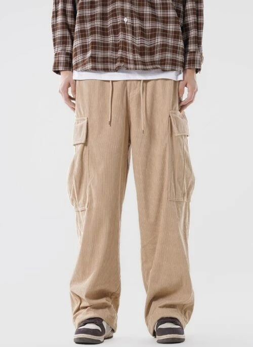 Beige Corduroy Multi-Pocket Pants | Mark – NCT