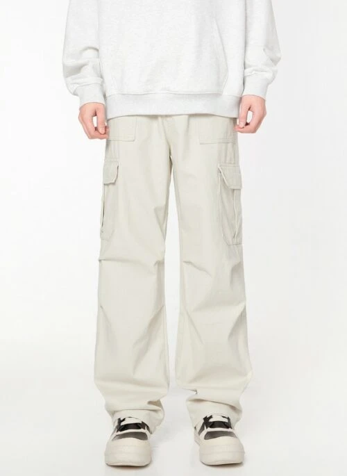 Ivory White Multi-Pocket Pants | Jin – BTS