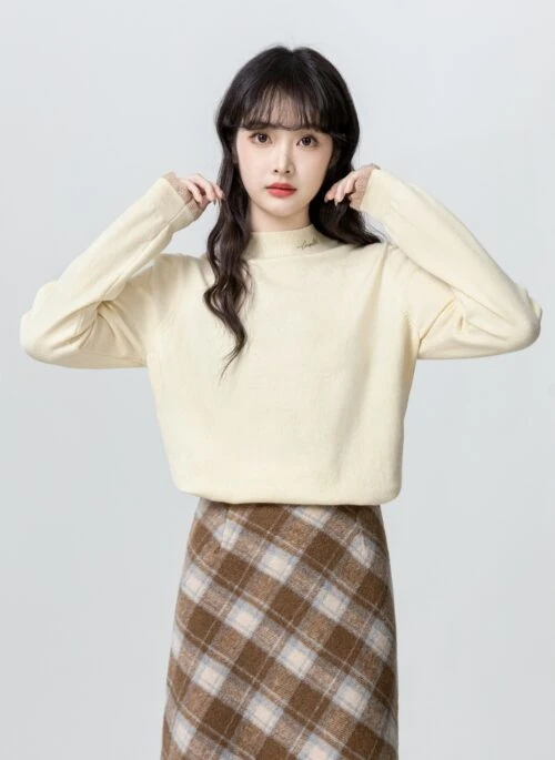 Almond Knit Long Sleeve Shirt