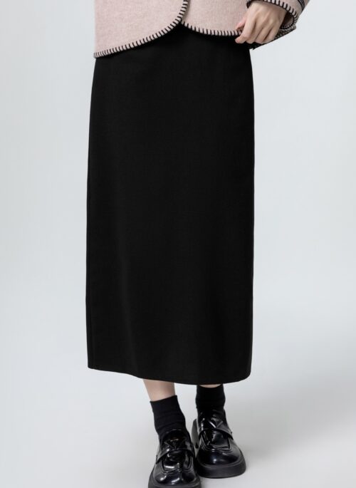 Black Highwaist Aline Skirt